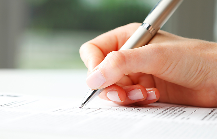 ご来院・問診票のご記入